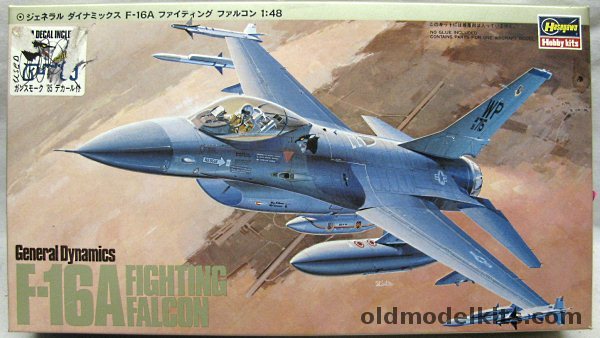 Hasegawa 1/48 General Dynamics F-16A Fighting Falcon - 35th TFS 'Wolf Pack' Kunsan AFB South Korea / 80th TFS 8th TFW Kunsan AFB / 811th Sqn Royal Netherlands Air Force Volkel AFB Netherlands (Holland), V1 plastic model kit